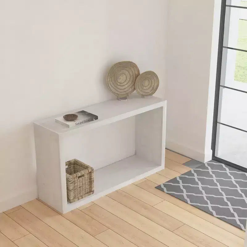 Tavolo Consolle Divano a Giorno in Legno di Mango, 52 Pollici