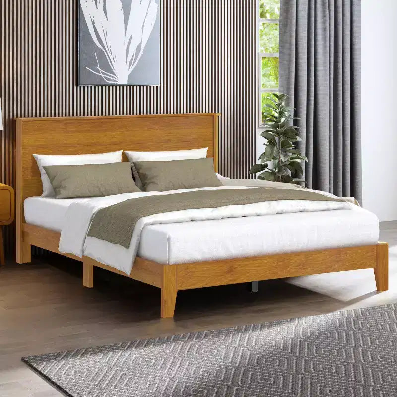 Letto matrimoniale con testiera - Grigio