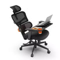 Newtral Ergonomic Desk Chair with Fully Adaptive Lumbar Support - 3D Flip-up Armrest - NT001+LAPD-BLACK