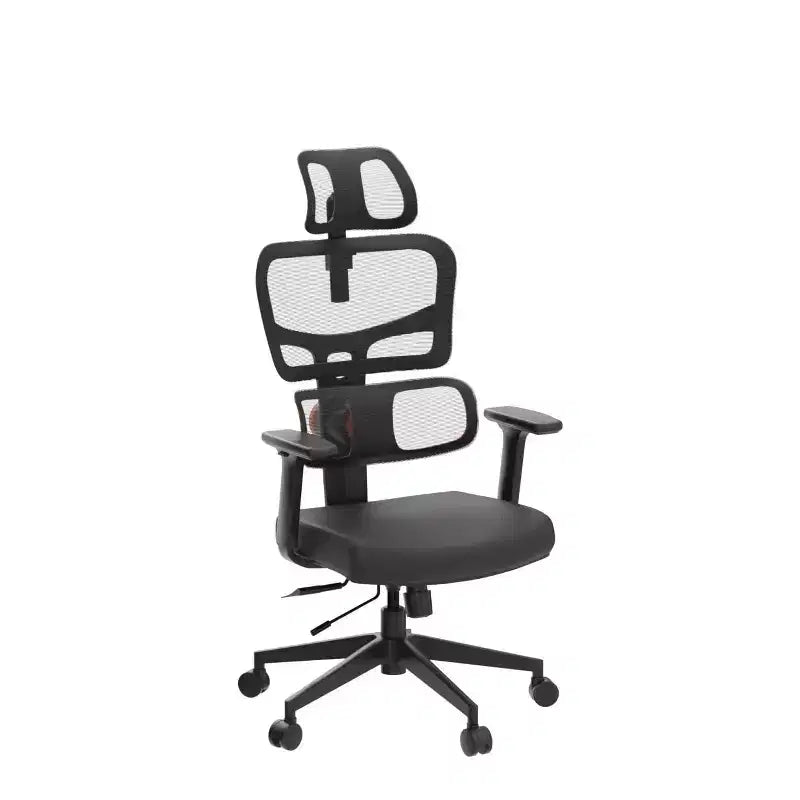 Sedia da ufficio ergonomica con supporto lombare adattivo e braccioli ribaltabili 3D