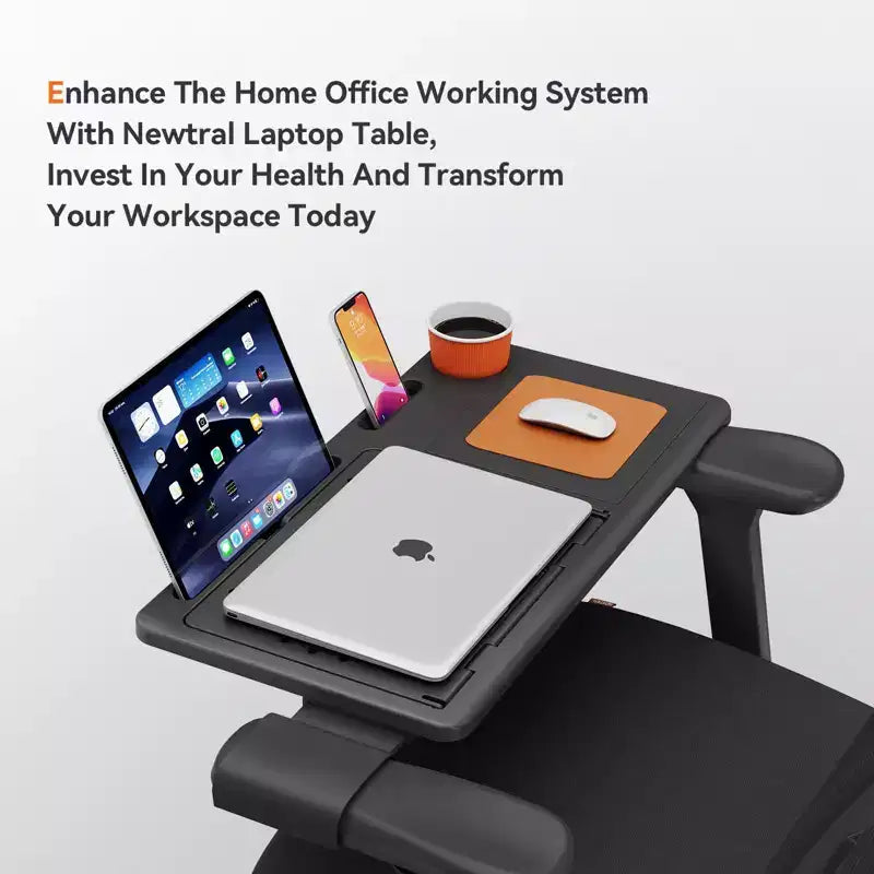 Sedia da ufficio ergonomica con supporto lombare adattivo e braccioli ribaltabili 3D