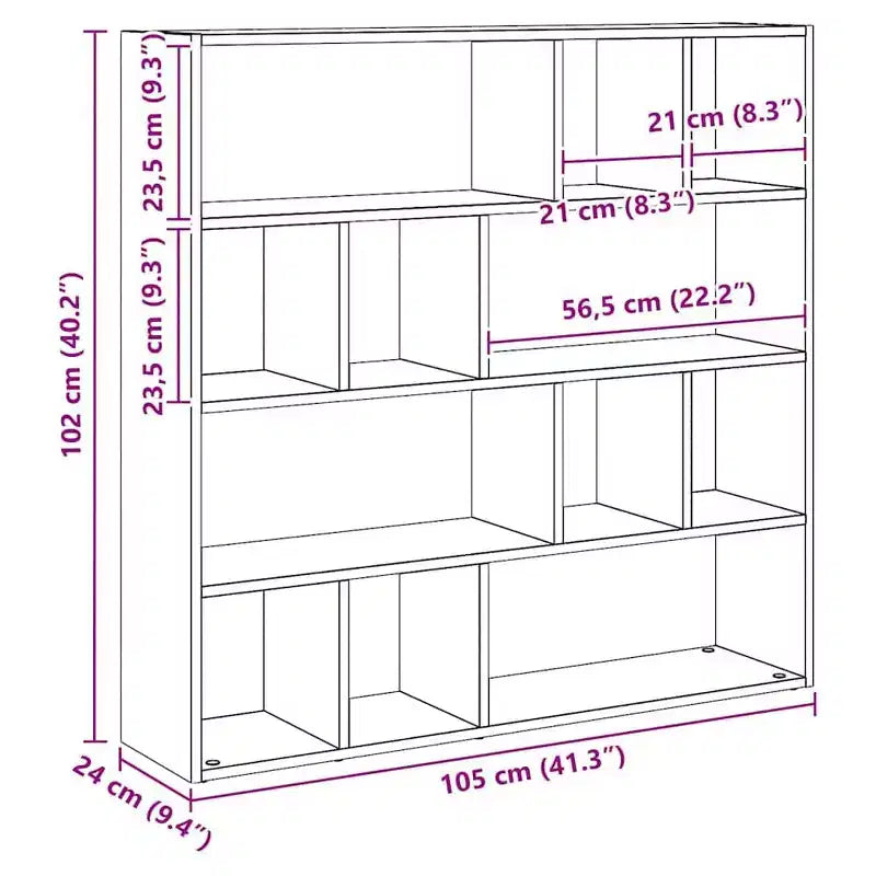 Libreria / Divisorio – Rovere Artigianale