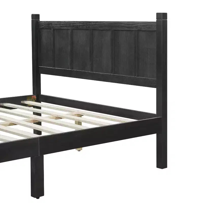 Letto a piattaforma a una piazza e mezza con testiera e pediera