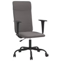 vidaXL Office Chair Light Grey Fabric, Metal, Plywood Standard