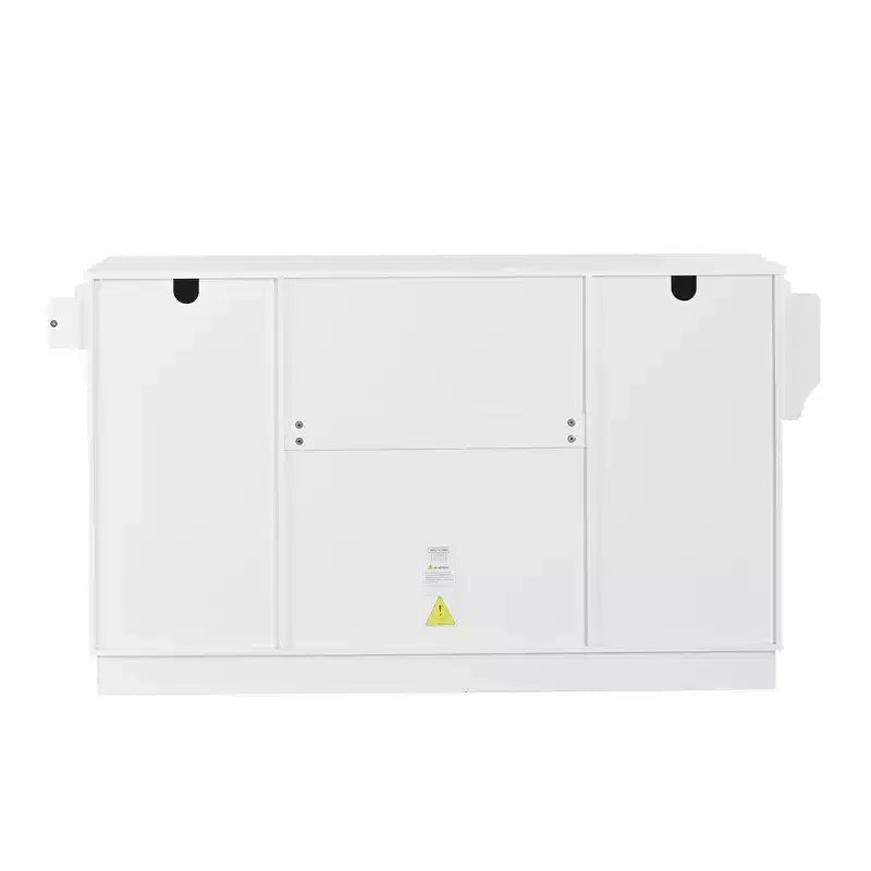 Madia Credenza con 4 Ante, Cassetto, Ripiani Regolabili e Portaspezie Laterali per Cucina e Sala da Pranzo