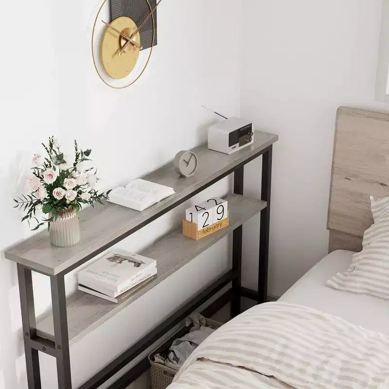 Console stretta con ripiano regolabile