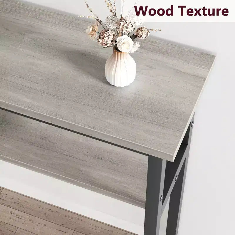 Console stretta con ripiano regolabile