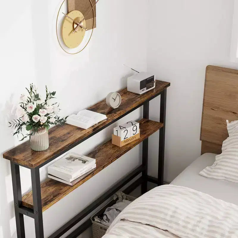 Console stretta con ripiano regolabile