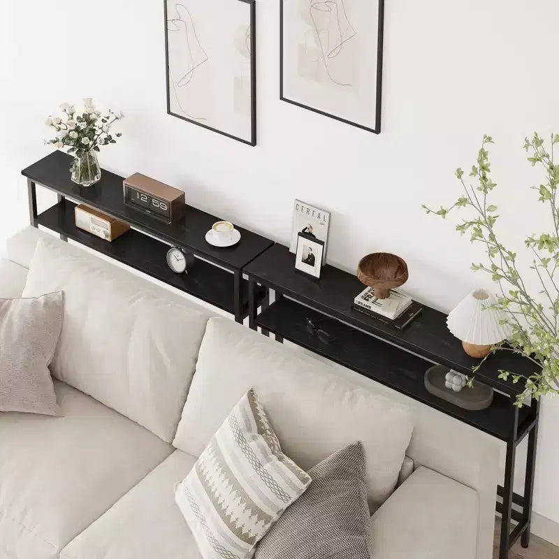 Console stretta con ripiano regolabile