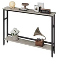 Console stretta con ripiano regolabile