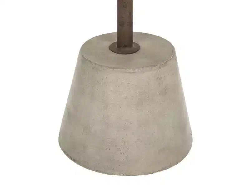 Appendiabiti in acciaio grigio scuro e cemento