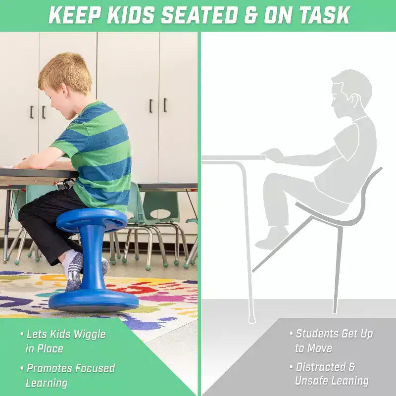 Sgabello Sensoriale Oscillante per Bambini Attivi - Seduta ADHD per Aula o Casa