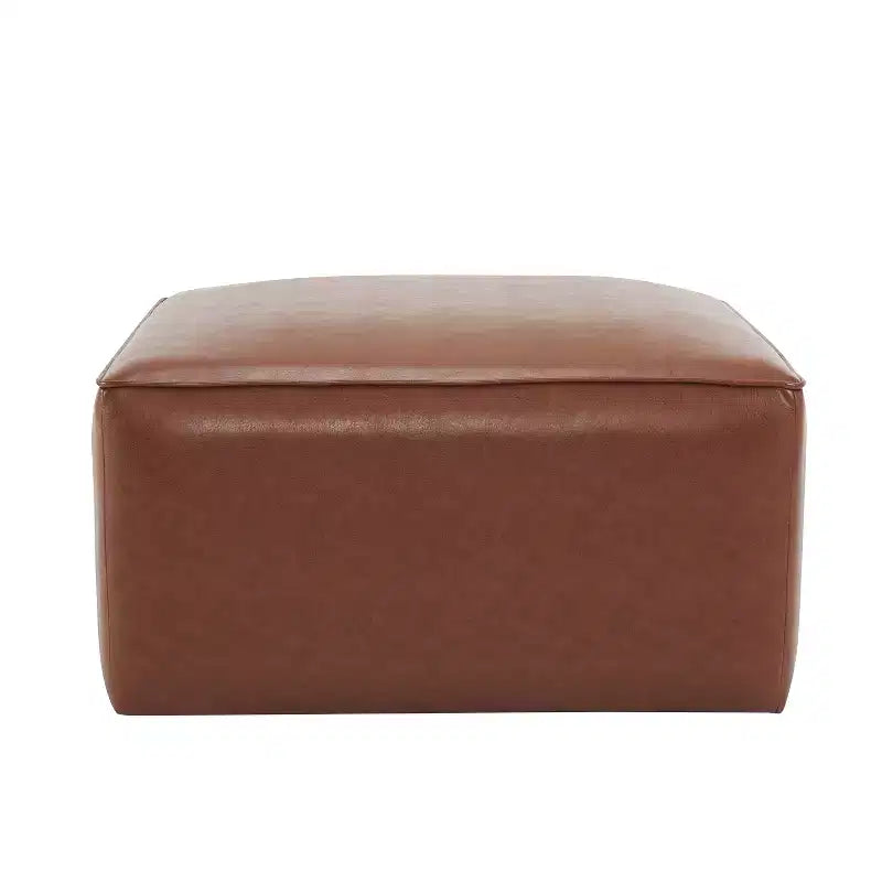 Pouf quadrato in similpelle