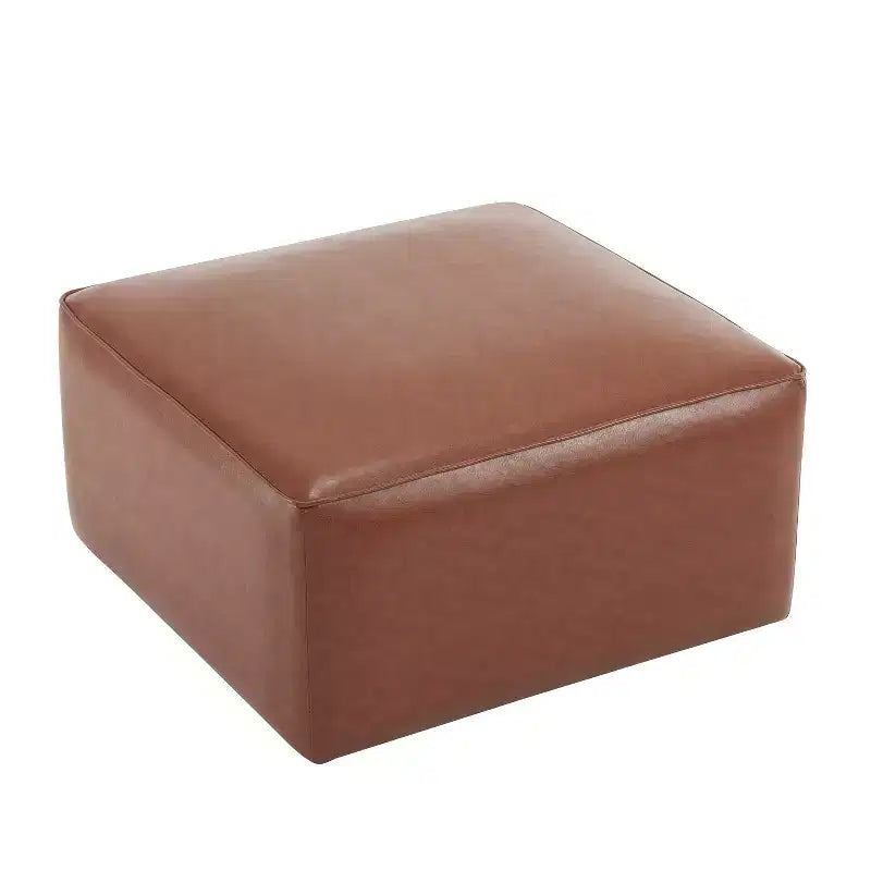 Pouf quadrato in similpelle