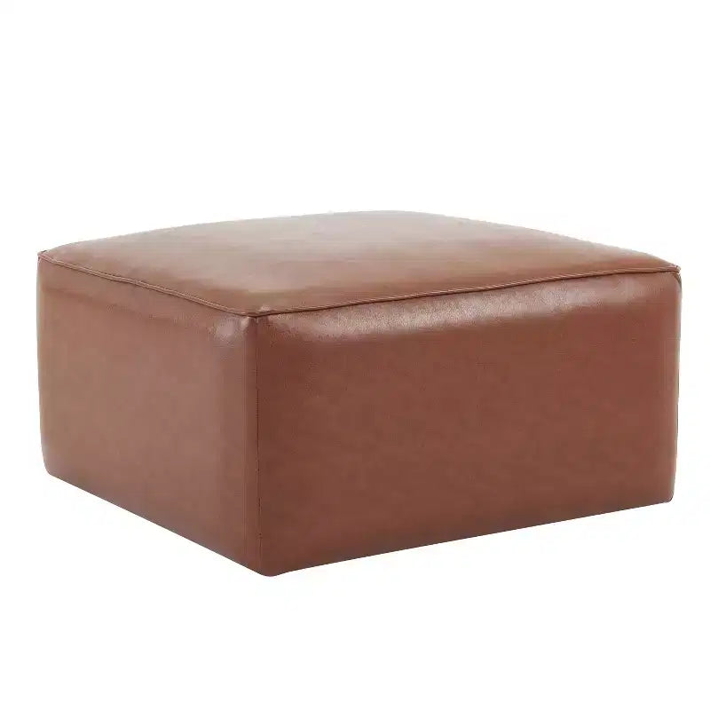 Pouf quadrato in similpelle
