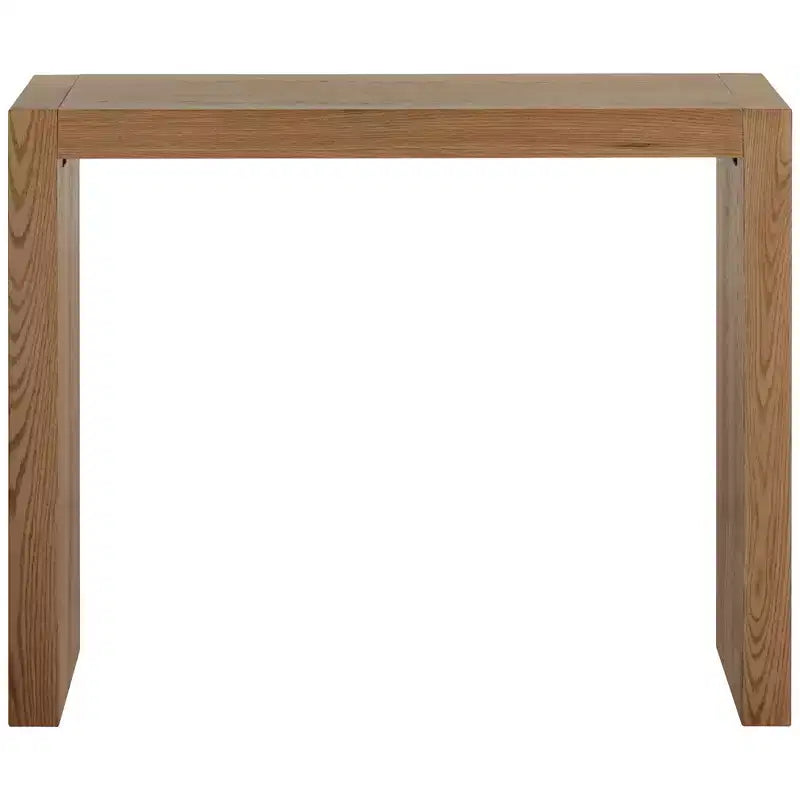 Tavolo da bar moderno minimalista rettangolare – Finitura rovere lucido, 127 cm L x 45,7 cm P x 101,6 cm A, marrone naturale