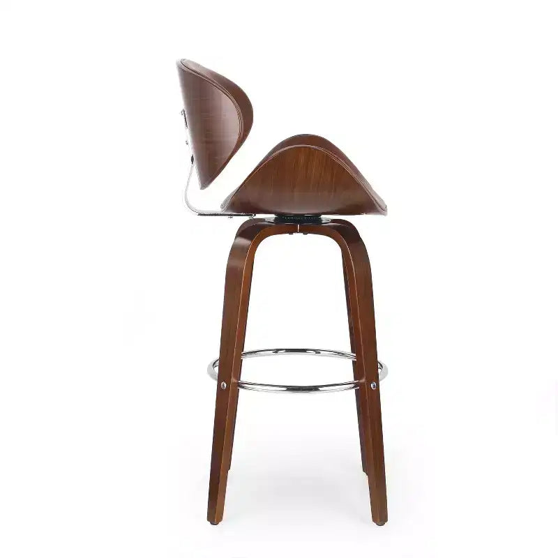 Sgabello da bar girevole in similpelle stile Mid-Century Modern