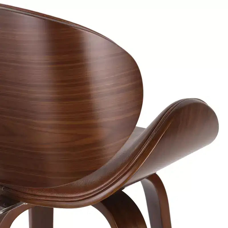 Sgabello da bar girevole in similpelle stile Mid-Century Modern