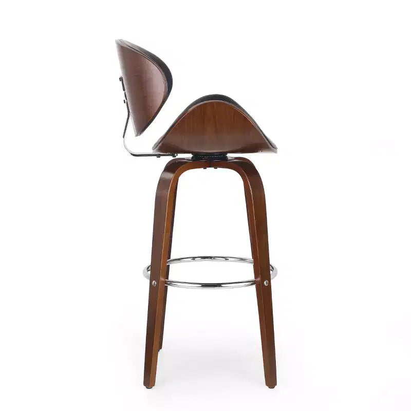 Sgabello da bar girevole in similpelle stile Mid-Century Modern