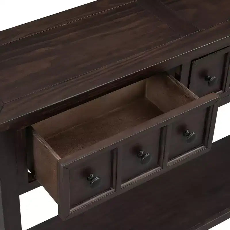 Consolle da ingresso con cassetti e ripiano inferiore