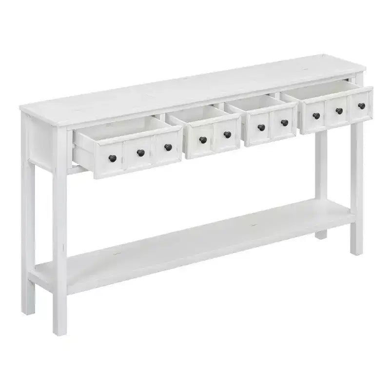 Consolle da ingresso con cassetti e ripiano inferiore