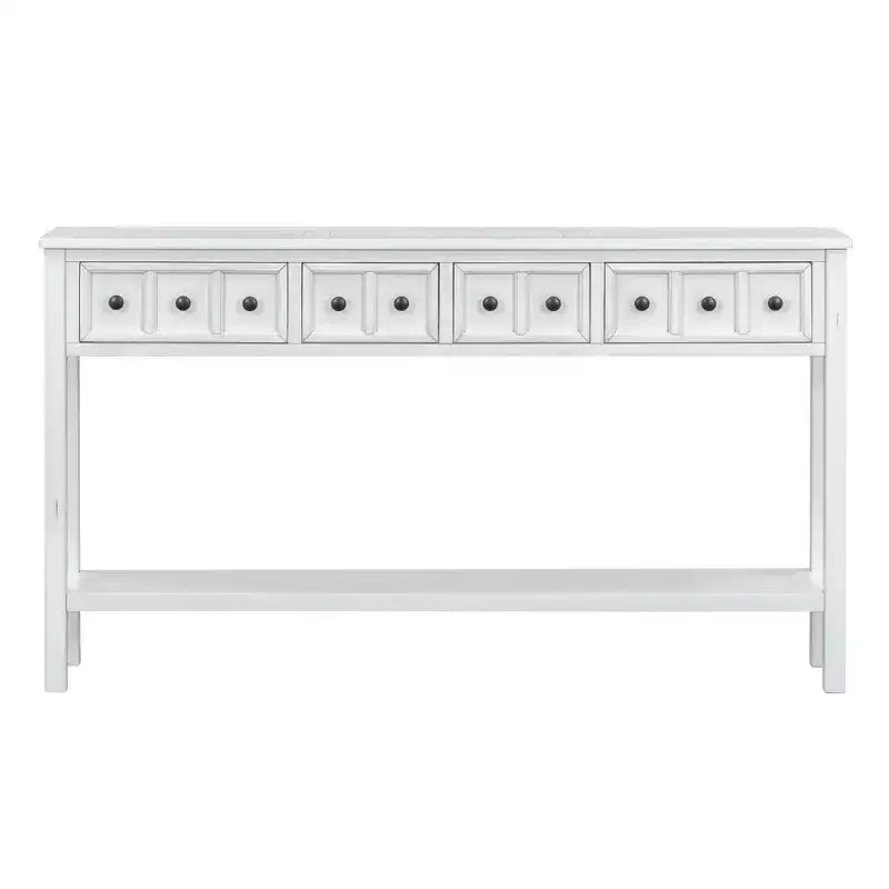 Consolle da ingresso con cassetti e ripiano inferiore